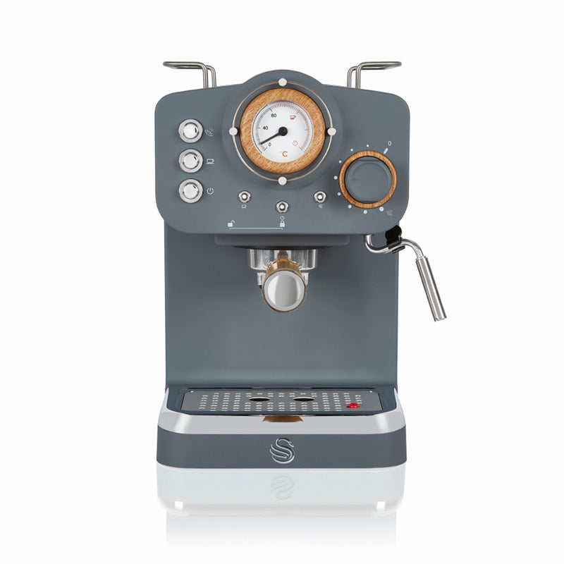 Swan SK22110GRYN Nordic Pump Espresso Coffee Machine - Nordic Slate Grey