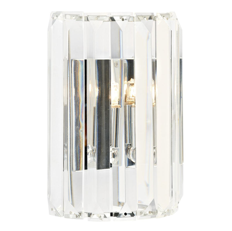 dar lighting SKE0750 Sketch 1 Light Crystal Wall Bracket Polished Chrome
