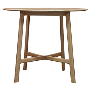 Madrid 100cm Light Oak Round Dining Table