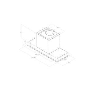 Elica SLEEK2.0-WH-80 80cm Integrated Cooker Hood