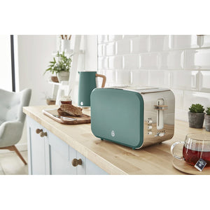 Swan ST14610GREN 2 Nordic Slice Toaster - Green