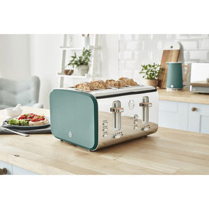 Swan ST14620GREN Nordic 4 Slice Toaster - Green