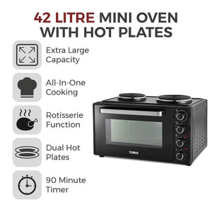 Tower T14045 42L Mini Oven & Hob