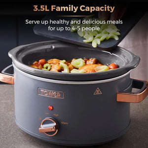 Tower T16042GRY 3.5L Slow Cooker