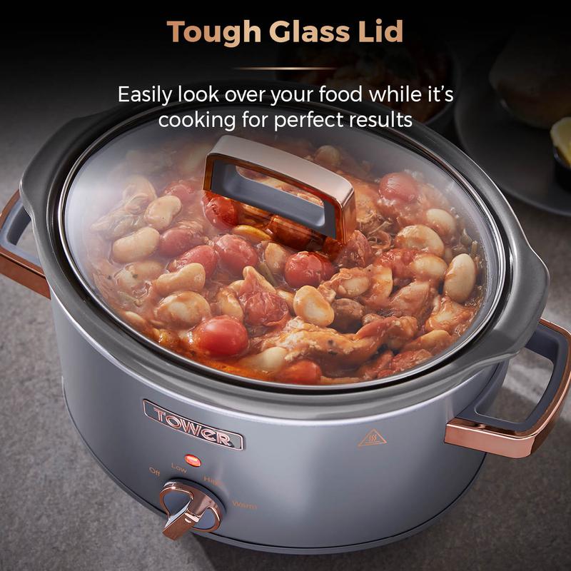 Tower T16042GRY 3.5L Slow Cooker