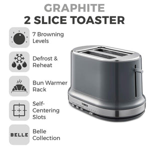 Tower T20043GRP 2 Slice Toaster