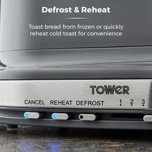 Tower T20043GRP 2 Slice Toaster