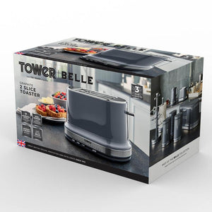 Tower T20043GRP 2 Slice Toaster