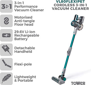 Tower T513011PETS Cordless Vacuum Cleaner