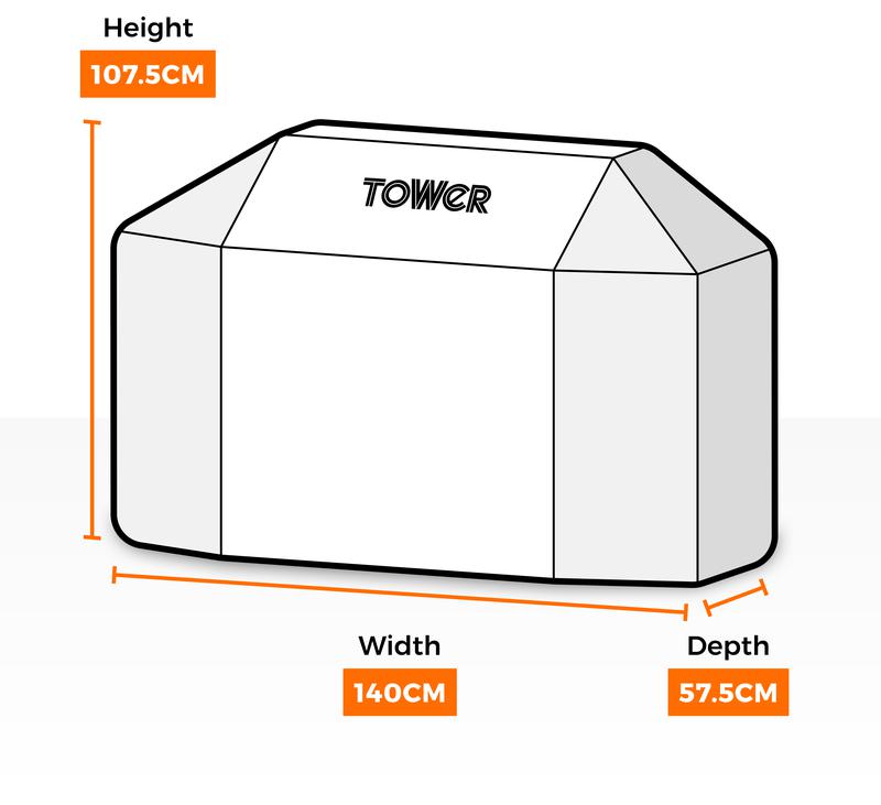 Tower T978525COV Stealth Pro Four Burner BBQ Cover