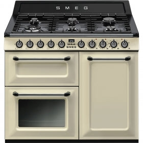 Smeg TR103P Victoria 100cm Dual Fuel Range Cooker - Cream