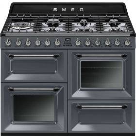 Smeg TR4110GR Victoria 110cm Dual Fuel Range Cooker - Slate Grey