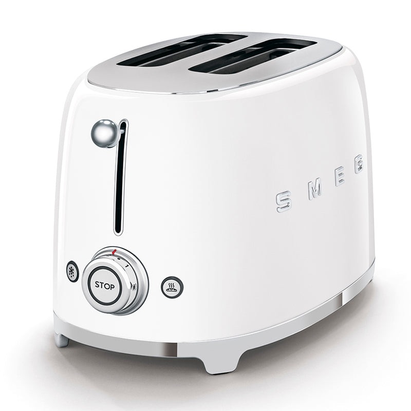 Smeg TSF01WHUK 50's Retro Style 2 Slice Toaster