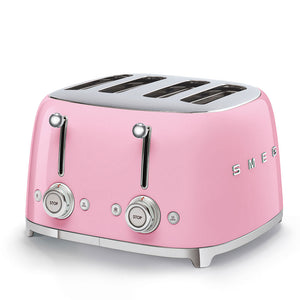 Smeg TSF03PKUK 50's Retro Style 4 Slice Toaster