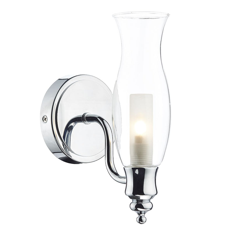 dar lighting VES0750 Vestry 1 Light Wall Bracket Polished Chrome IP44