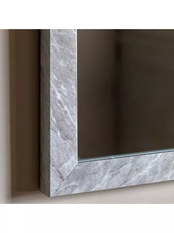 Romano Rectangle Mirror - Marbled White