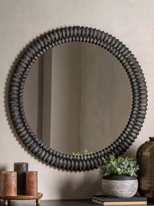 Pimlico Round Mirror - Black