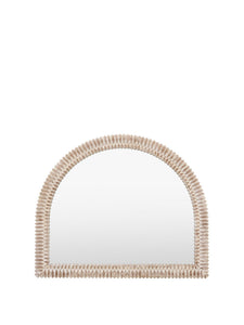 Pimlico Arch Overmantle Mirror - White