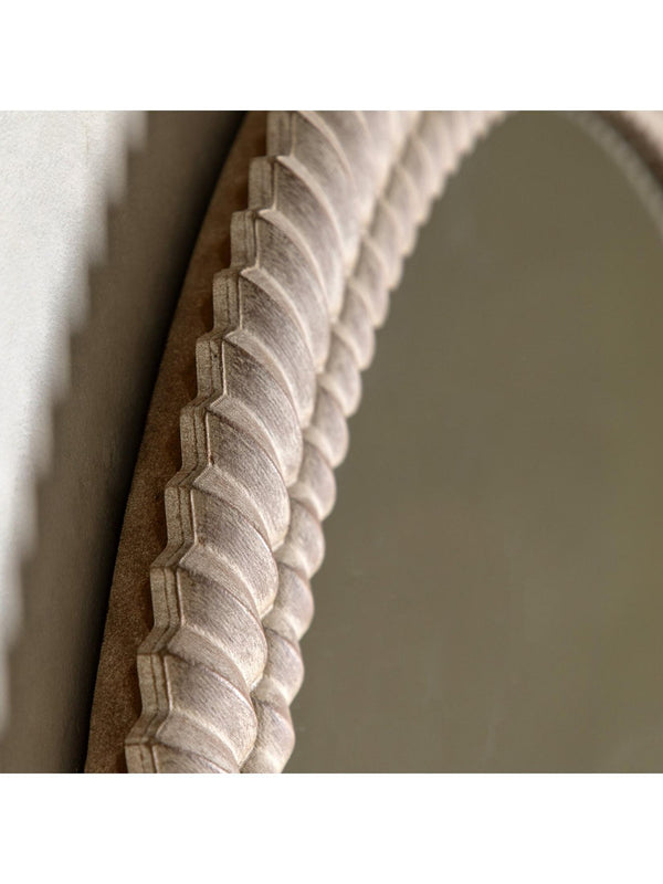 Pimlico Arch Overmantle Mirror - White