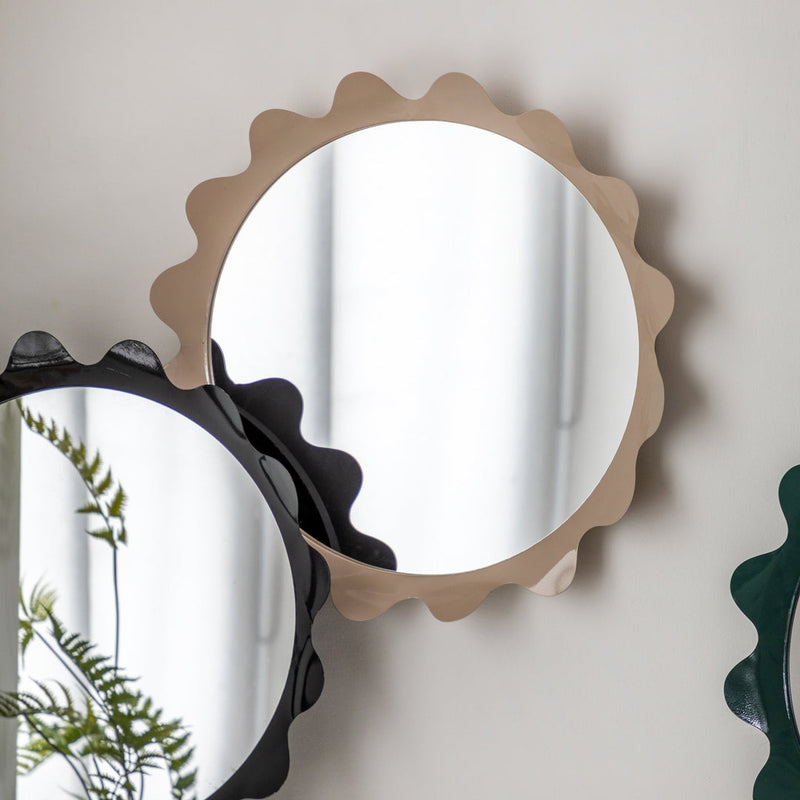 Shoreditch Round Mirror - Taupe