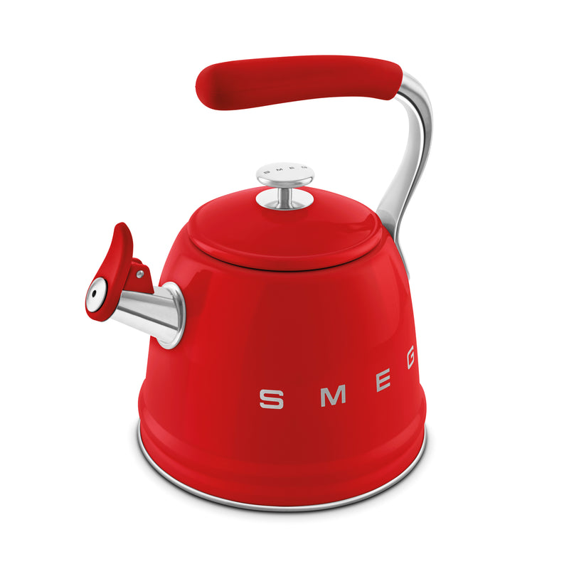 Smeg WKF01RD 50's Retro Style Whistling Kettle - Red
