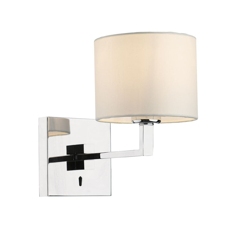 dar lighting ANV0750F Anvil Wall Bracket Fixed Arm Base Only Polished Chrome