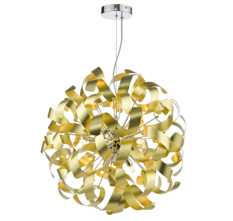 dar lighting Swash Pack Of 20 Ribbons For SWA1350-SP - Gold