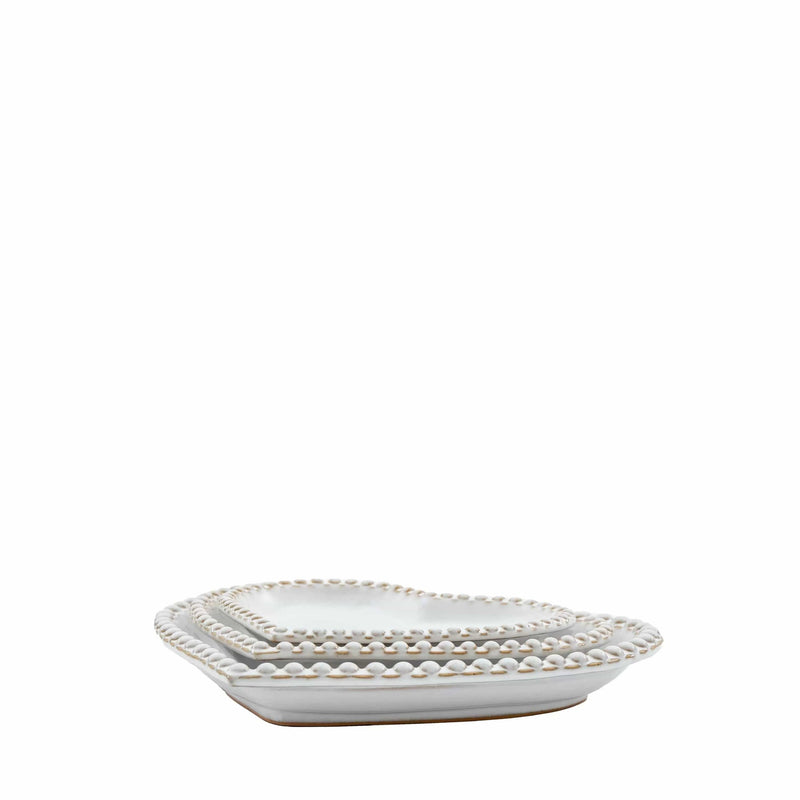 Beaded Heart Plate (Set of 3)