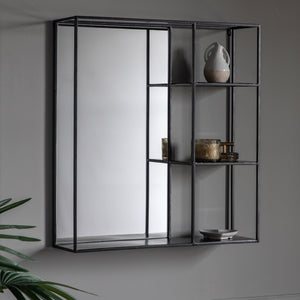 Bassan Mirror Shelf - Black