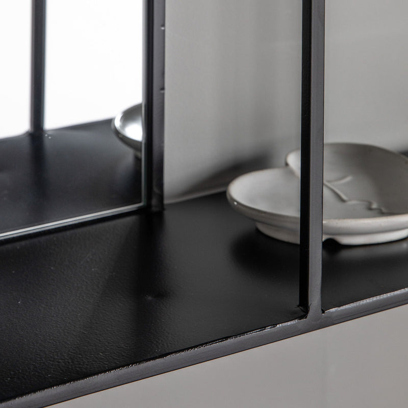 Bassan Mirror Shelf - Black