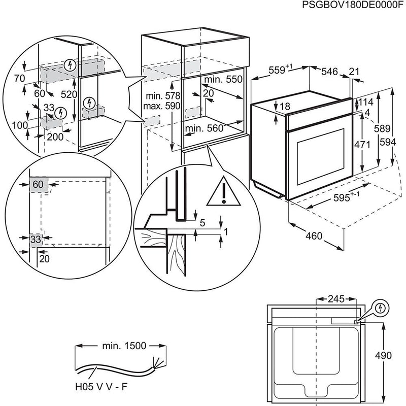 AEG BPK556260B Built In Single Oven