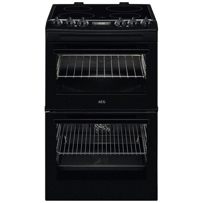AEG CCX1530ACB 55cm Ceramic Double Oven Freestanding Cooker