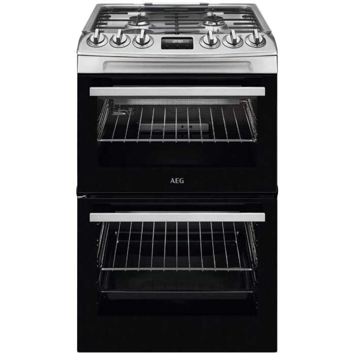 AEG CGX1130ACM 55cm Gas Double Oven Freestanding Cooker