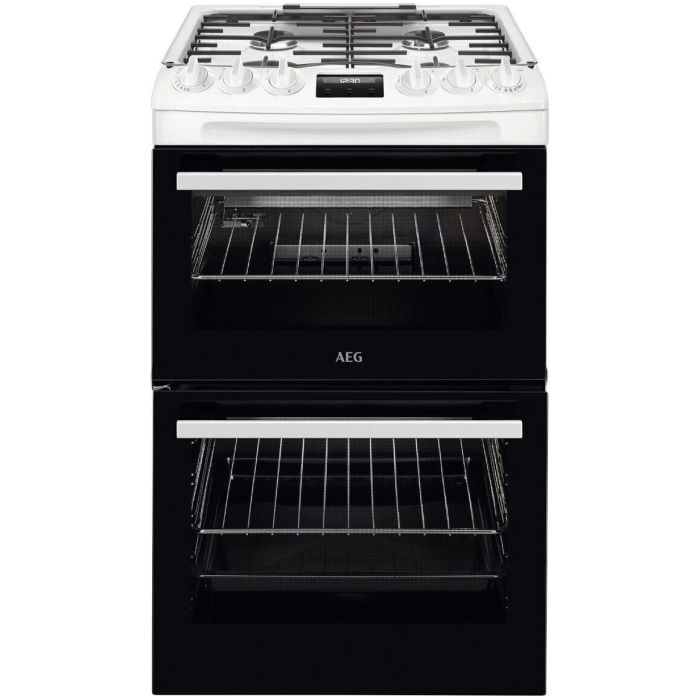 AEG CGX1130ACW 55cm Gas Double Oven Freestanding Cooker