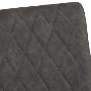Cara Diamond Stitch Dining Chairs - Grey (2 Pack)