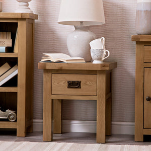 Carrabba Oak Side Table - Medium Oak