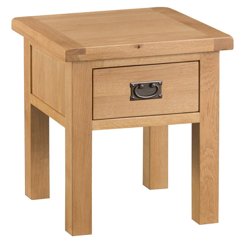 Carrabba Oak Side Table - Medium Oak