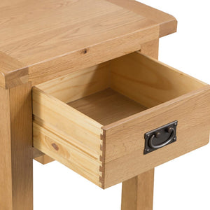 Carrabba Oak Side Table - Medium Oak