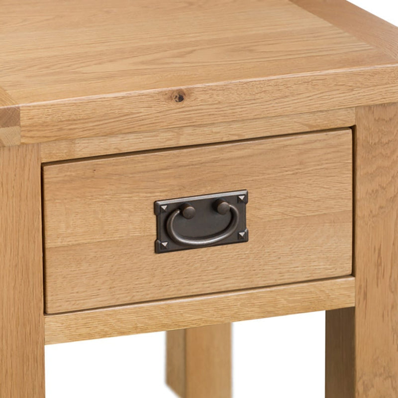 Carrabba Oak Side Table - Medium Oak