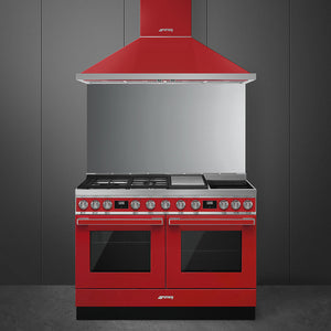 Smeg CPF120IGMPR 120cm Portofino Dual Fuel Range Cooker - Red