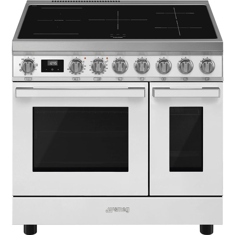 Smeg CPF92IMWH 90cm Portofino Induction Range Cooker - White