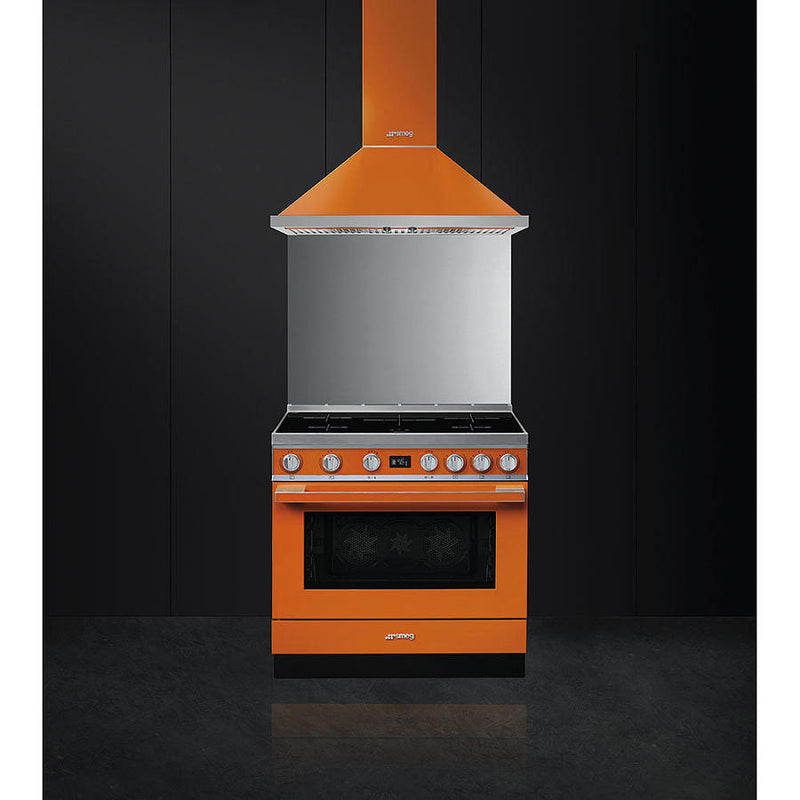 Smeg CPF9IPOR 90cm Portofino Induction Range Cooker - Orange