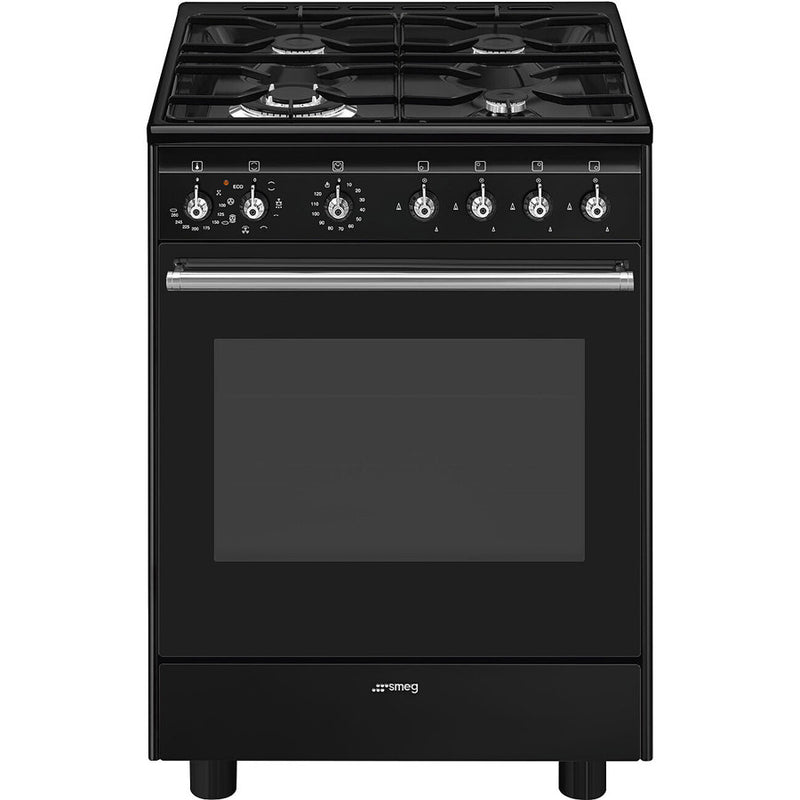 Smeg CX61GMBL 60cm Concert Dual Fuel Cooker - Black