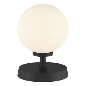 dar lighting ESB4122-02 Esben Touch Table Lamp Matt Black with Opal Glass