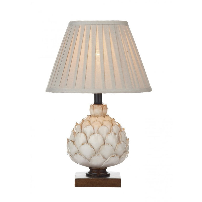 dar lighting LAY4133-X Layer Small Table Lamp Cream with Shade