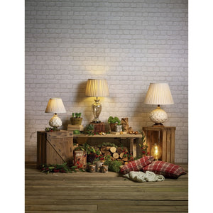 dar lighting LAY4133-X Layer Small Table Lamp Cream with Shade