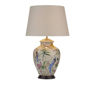 dar lighting MIM4202 Mimosa Table Lamp Floral Bird Base Only