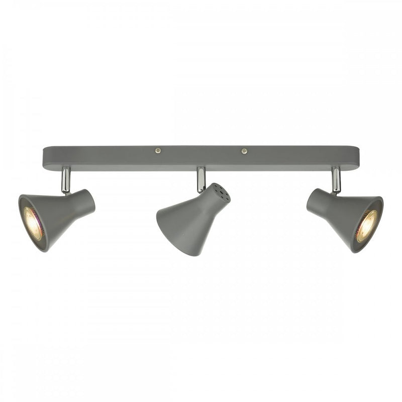 dar lighting DIZ7339 Diza 3 Light Bar Spotlight Matt Grey