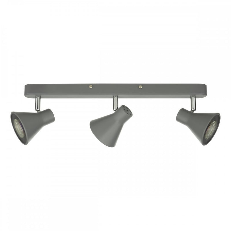 dar lighting DIZ7339 Diza 3 Light Bar Spotlight Matt Grey