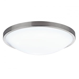dar lighting DOV5246 Dover Round Acrylic Flush IP44 Satin Chrome
